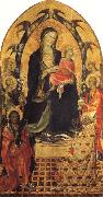 Gherardo Starnina Madonna and Child with SS.John the Baptist and Nicholas and Four Angels France oil painting artist